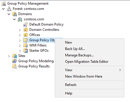 Group Policy Backup