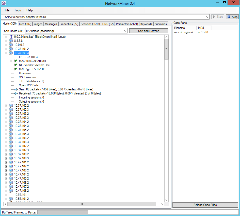 sample pcap files for analysis